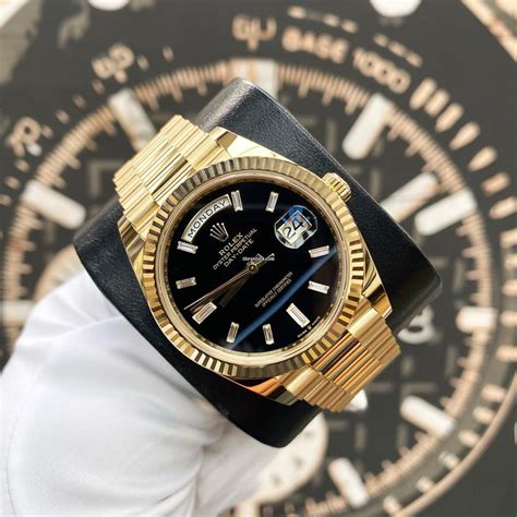 rolex diamond black noyx|Rolex day date watch.